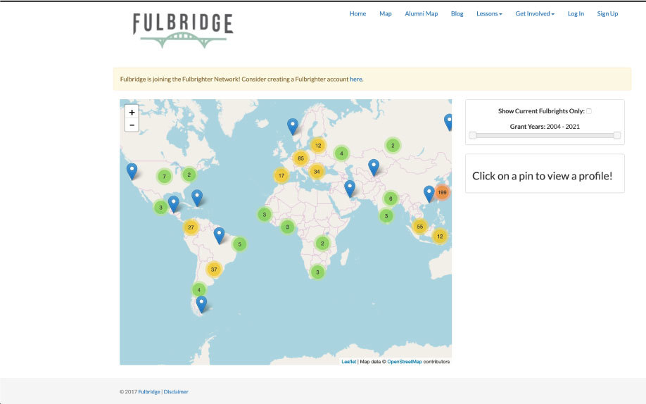 Screenshot of Fulbridge's map