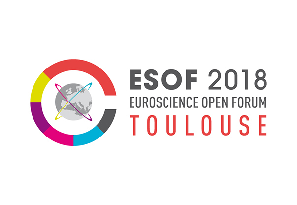 The logo of the Euroscience Open Forum 2018 in Toulouse.