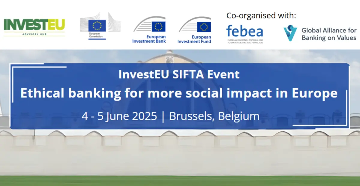 InvestEU SIFTA Event: Ethical banking for more social impact in Europe |  Global Alliance for Banking on Values