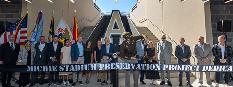 Michie Stadium Preservation Project Dedication Ceremony Marks Reopening of the East Stands