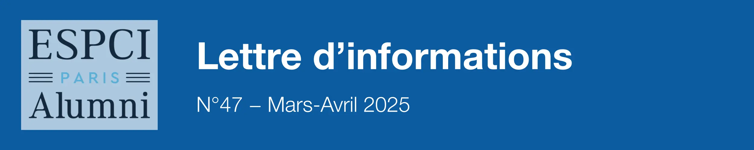 Lettre d’informations n°39 - avril 2024