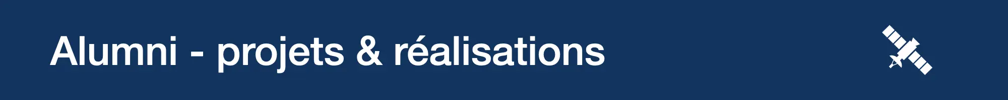 Alumni - projets, succès & réalisations