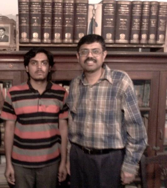 Srinivasa Raghava pictured with Krishnaswami Alladi in 2011