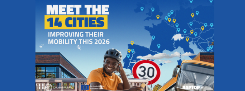 Fourteen European cities to pilot innovative mobility solutions through RAPTOR 2026