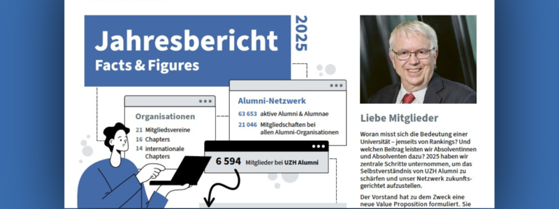 Jahresbericht 2025: UZH Alumni schärft das Profil