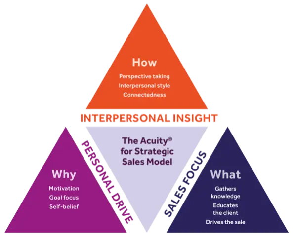Acuity for Strategic Sales Model framework