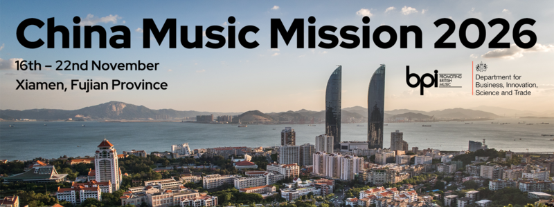 UK music businesses to travel to China in November on trade mission to boost British music globally