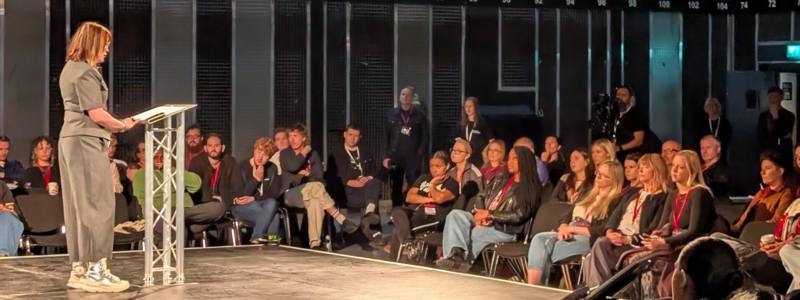 Dr Jo Twist OBE gives speech at Beyond The Music 2026 - British Music: Going for Growth