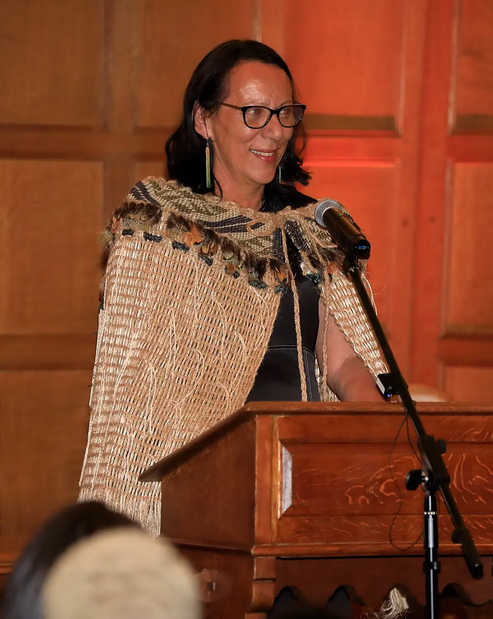 Evie O'Brien at the celebration dinner at Rhodes House