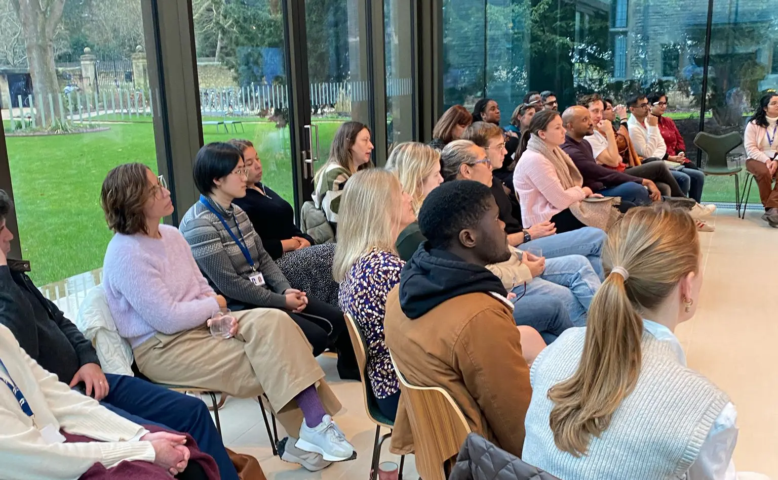 Global Atlantic Fellows Advisory Board engage with Rhodes Scholars in Oxford.h