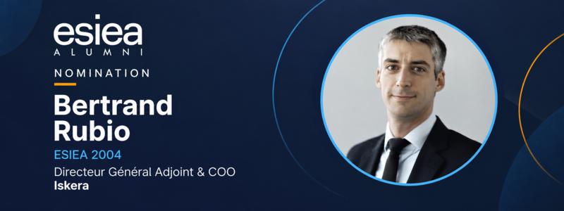 Nomination : Bertrand Rubio, Directeur Général Adjoint et COO d'Iskera
