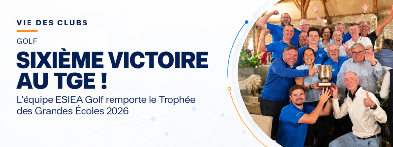 ESIEA Golf décroche sa 6e victoire au Trophée des Grandes Écoles !