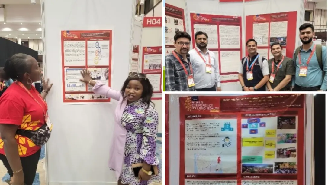 A
collage
of
people
standing
in
front
of
a
poster
Description
automatically
generated