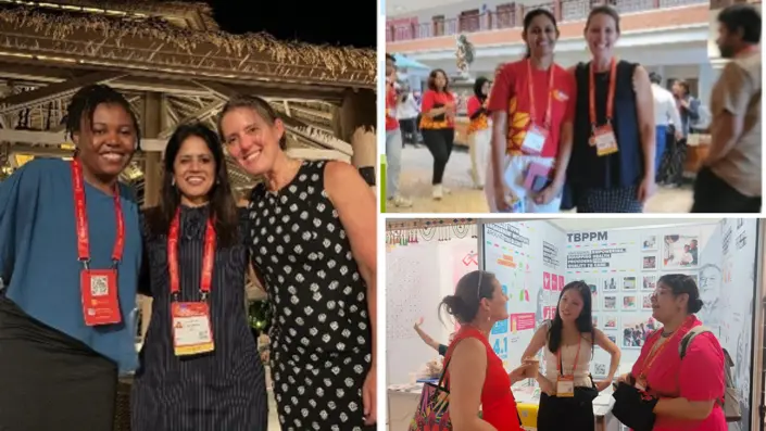 A
collage
of
women
posing
for
a
photo
Description
automatically
generated