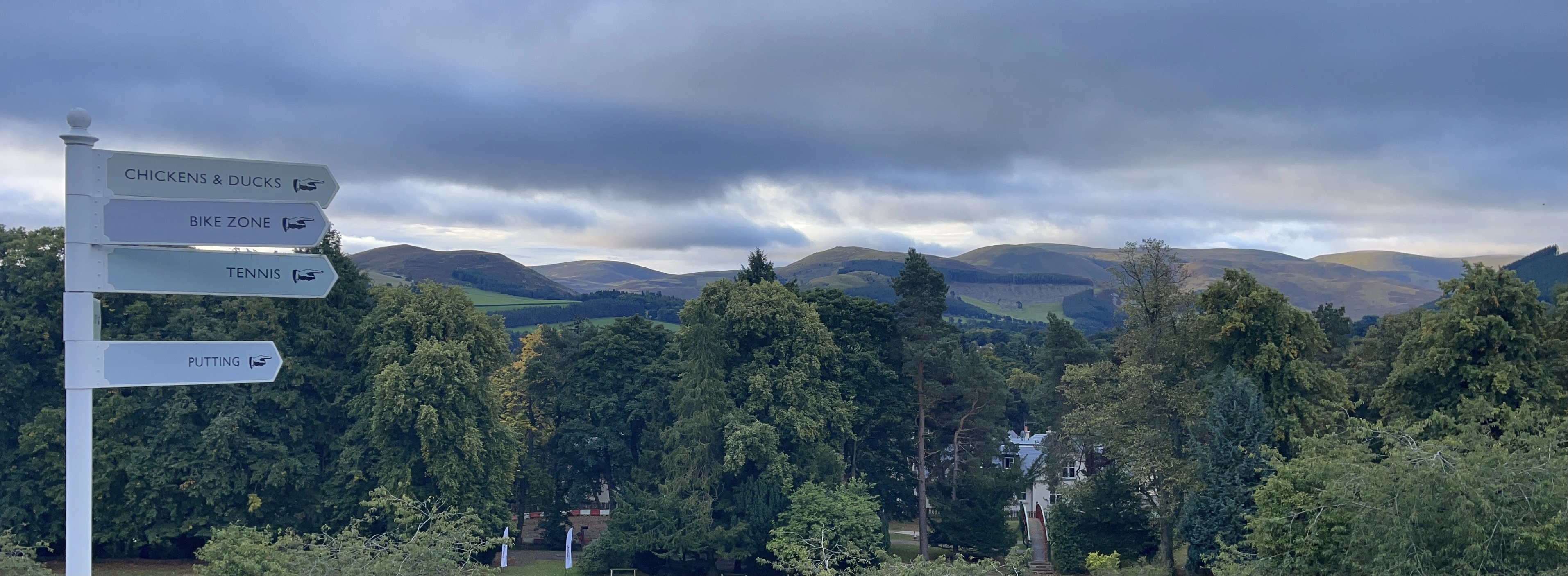 The view from the Peebles Hydro