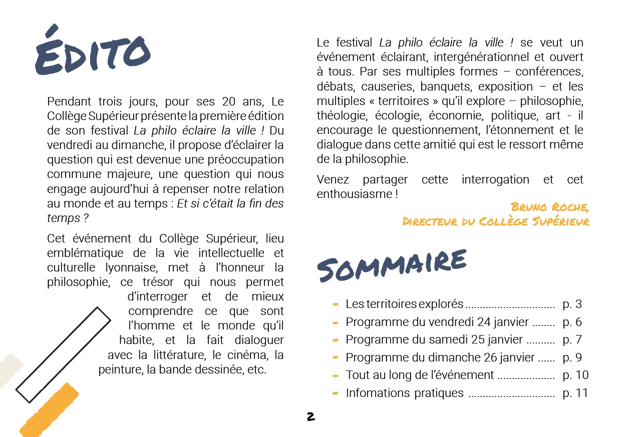 Edito de Bruno Roche, directeur du Collège Superieur