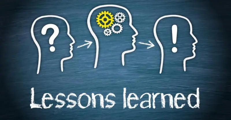 Lessons learned