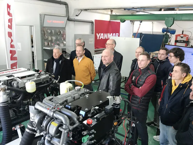 Inauguration du plateau de formation mécanique Yanmar à l'INB