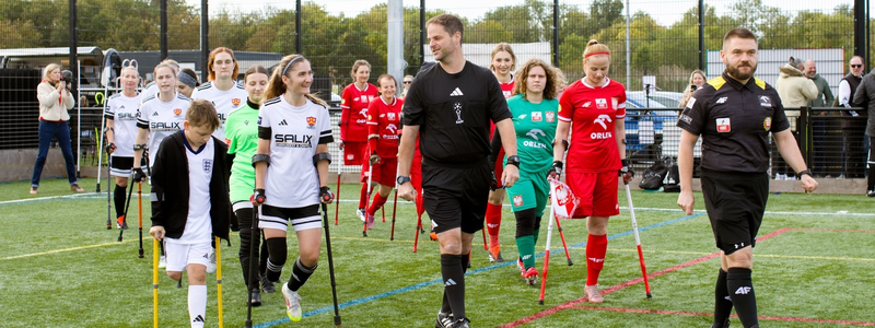 Cambridge City's women make amputee football history against Poland