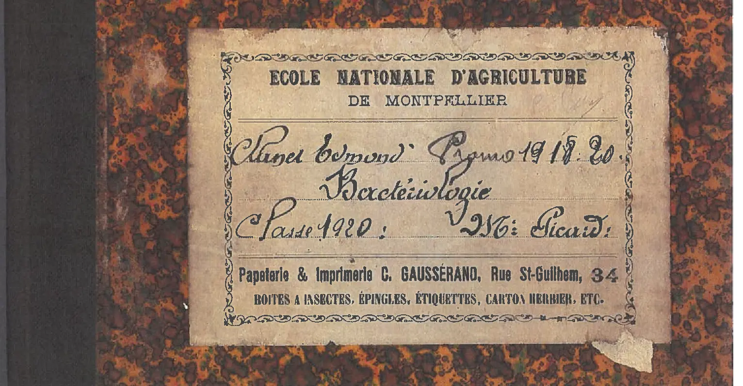 Cours de Bactério 1920