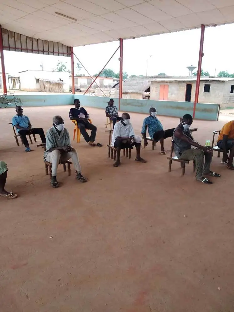 Social distancing in Cote d'Ivoire