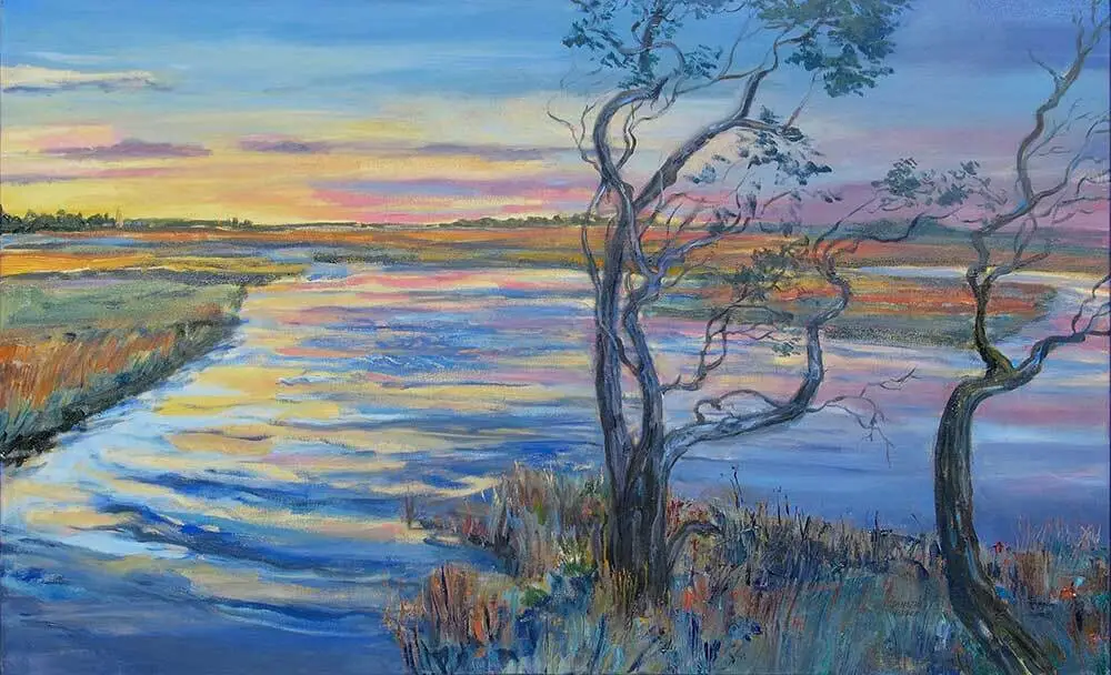 Sunset Salt Marsh