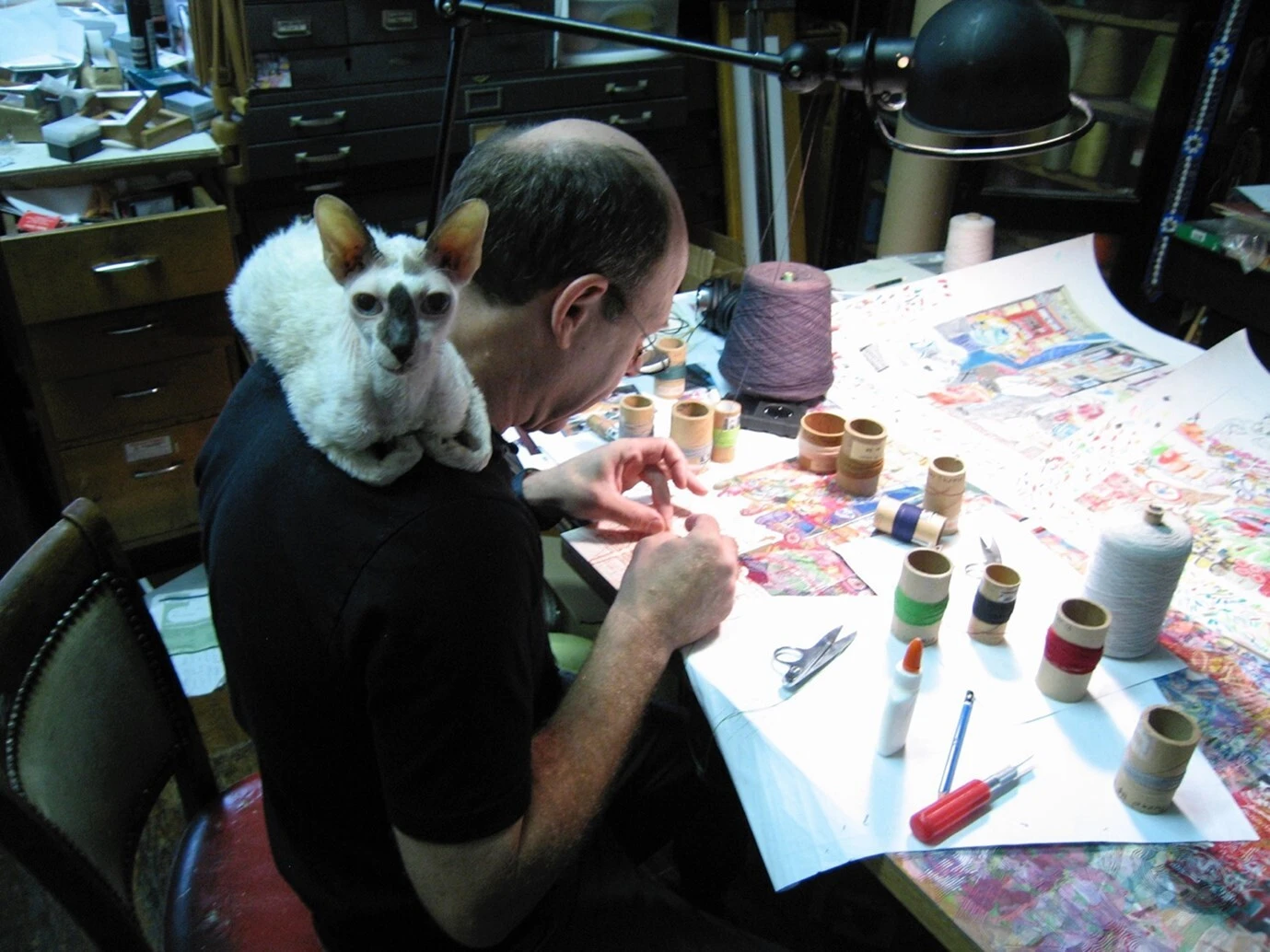 Robert Forman in his studio
