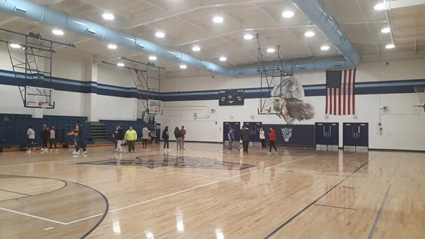 Indoor stadium of the school